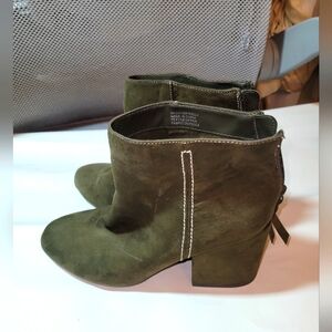 Mia Kelli block suede booties